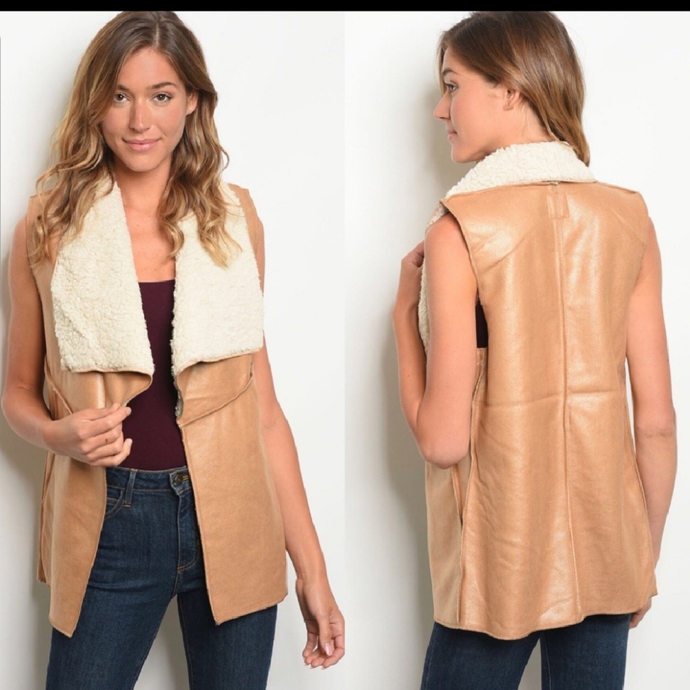 Drape Sherling lined Vest
